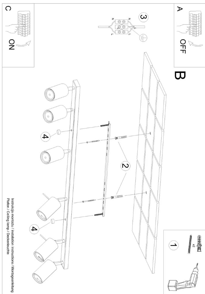 Listwa oświetleniowa RING 6L beżowy SOLLUX LIGHTING