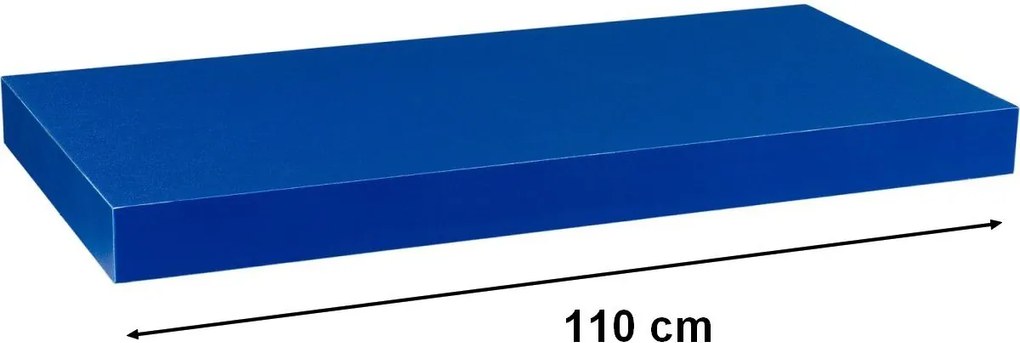 Półka ścienna STILISTA Volato niebieska, 110 cm