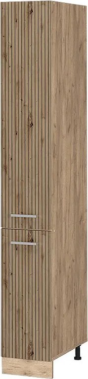 Szafka aptekarska dąb rzemieślniczy 30x57.2x206.8 r-line