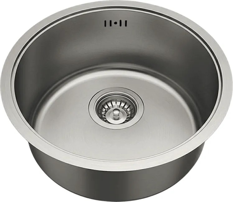 Essenox zlewozmywak 1 komora okrągła ze stali nierdzewnej 42.5cm - Essebagno