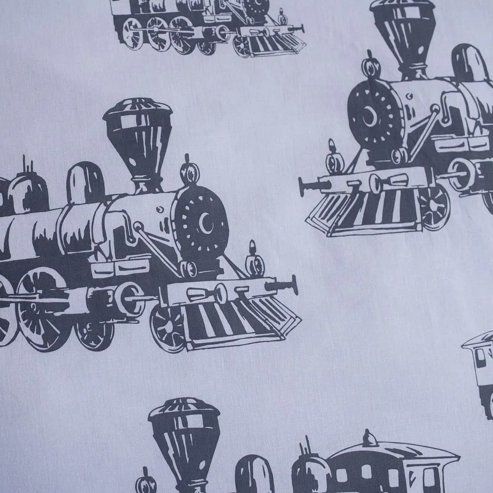 Bawełniana pościel dziecięca jednoosobowa 140x200 cm Train – Jerry Fabrics