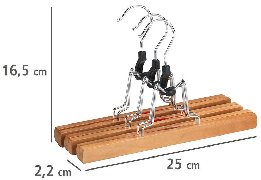 Wieszak na spodnie - 3 sztuki w komplecie, WENKO