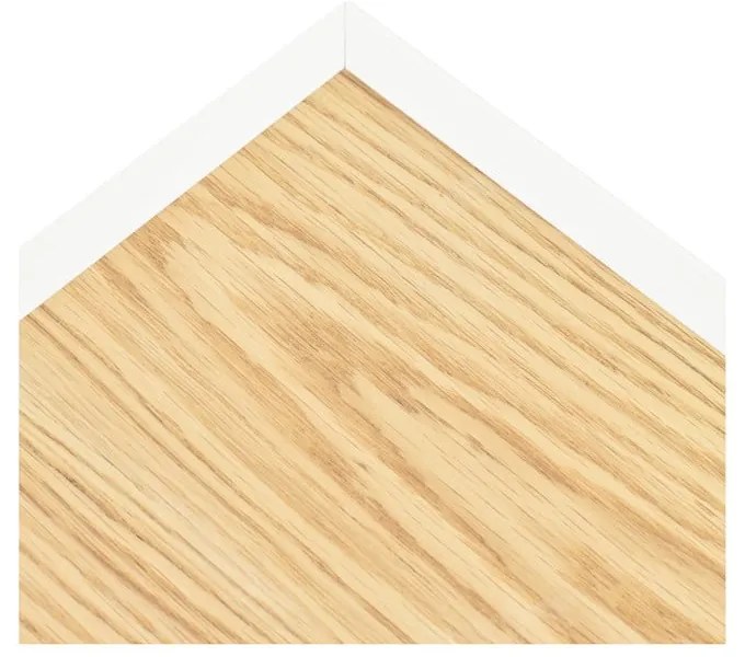 Biało-naturalna szafka pod TV w dekorze dębu 180x45 cm Arista – Teulat