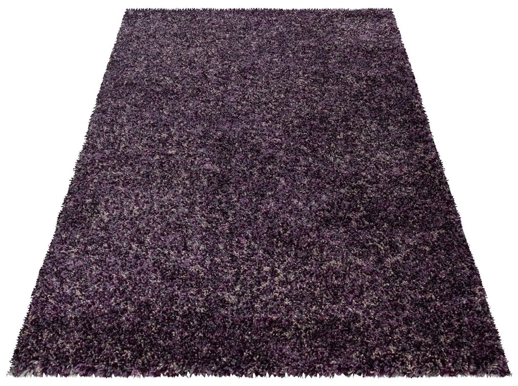 Dywan shaggy Enjoy fioletowy wielokolorowy 80 cm x 150 cm