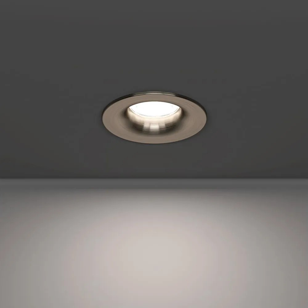 Eglo 902275 -LED Łazienkowa oprawa podtynkowa SALABATE LED/4,9W/230V śr.8,8cm IP65 chrom