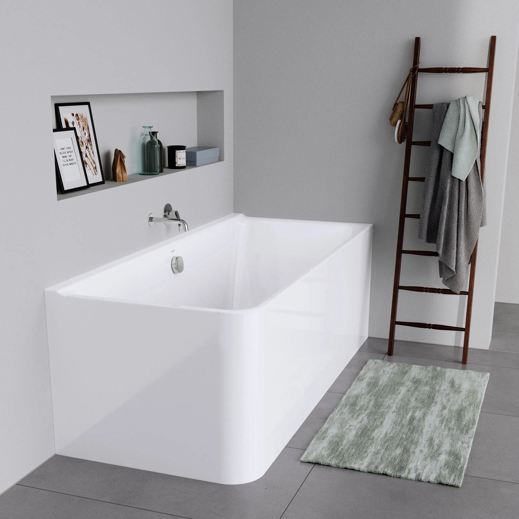 Wanna Duravit P3 przyściennaAkryl - biała 180 x 80 cm - wybór strony zabudowy