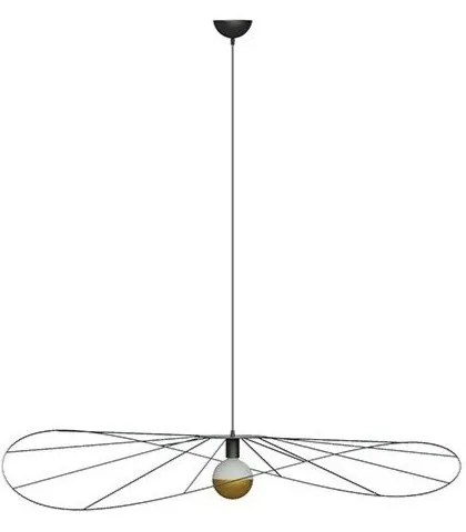 Czarna lampa wisząca ø 110 cm Elliot – Sollux
