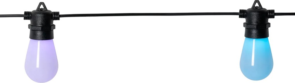 Inteligentny LEDowy sznur świetlny 15 metrów 15 świateł opal RGBW IP44 - Chill