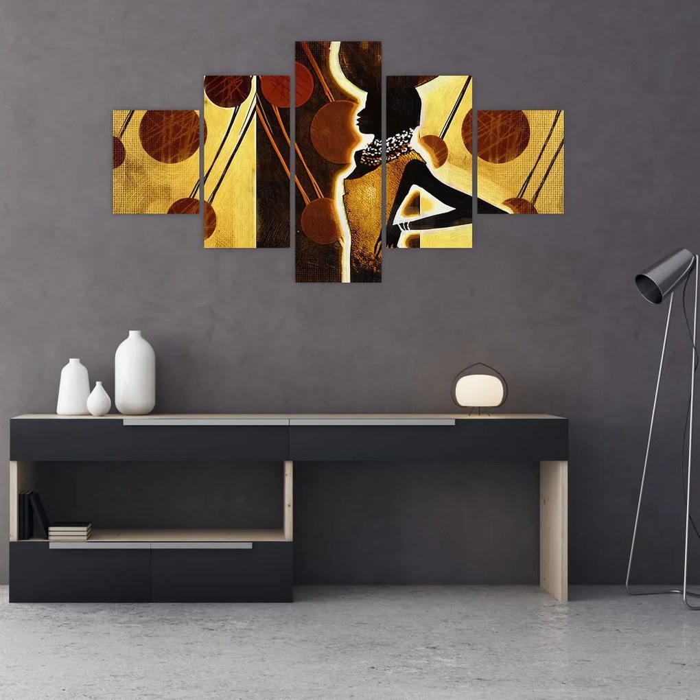Obraz artystycznego malarstwa starożytnego (125x70 cm)