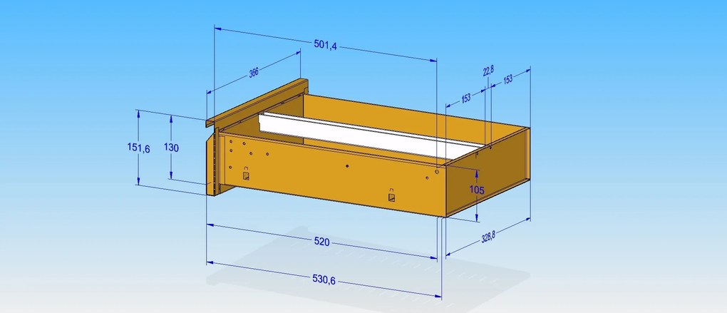 Metalowa szafa kartotekowa A6, 8 szuflad, szara
