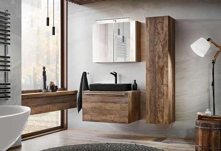 Prostokątny blat w kolorze dąb vintage R4-G23