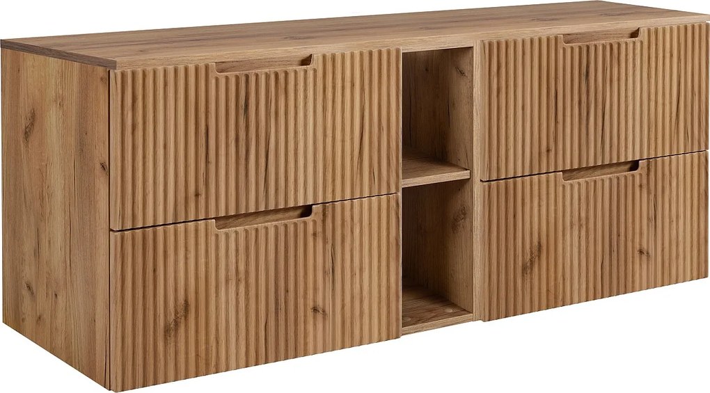 Szafka łazienkowa, dąb Craft 180 (2 x 80 + 20) x 58,6 x 46 cm