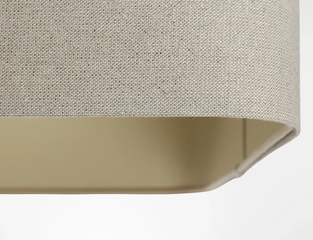 Lampa wisząca KWADRO LEN 007-40w20 jasnobeżowa BPS KONCEPT
