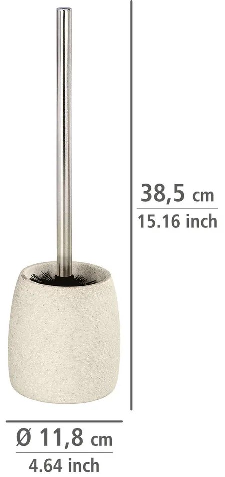 Pojemnik na szczotkę GOA BEIGE + szczotka WC, WENKO