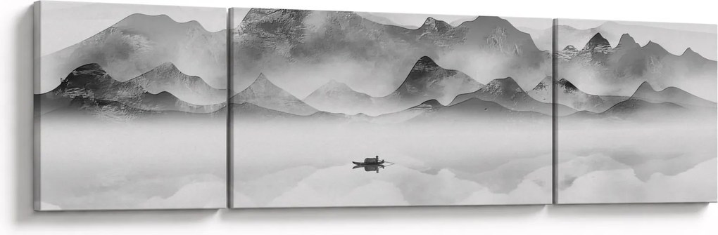 Obraz - Japońskie jezioro (170x50 cm)