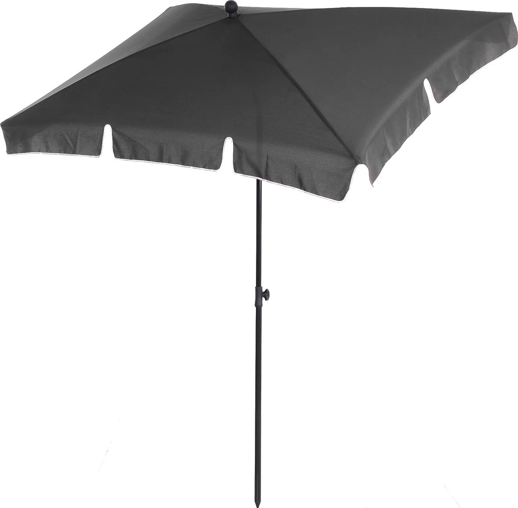 Outsunny Parasol Ogrodowy Składany Ochrona UV Szary Czarny Stylowy i Praktyczny do Ogrodu Balkonu Plaży | Aosom PL