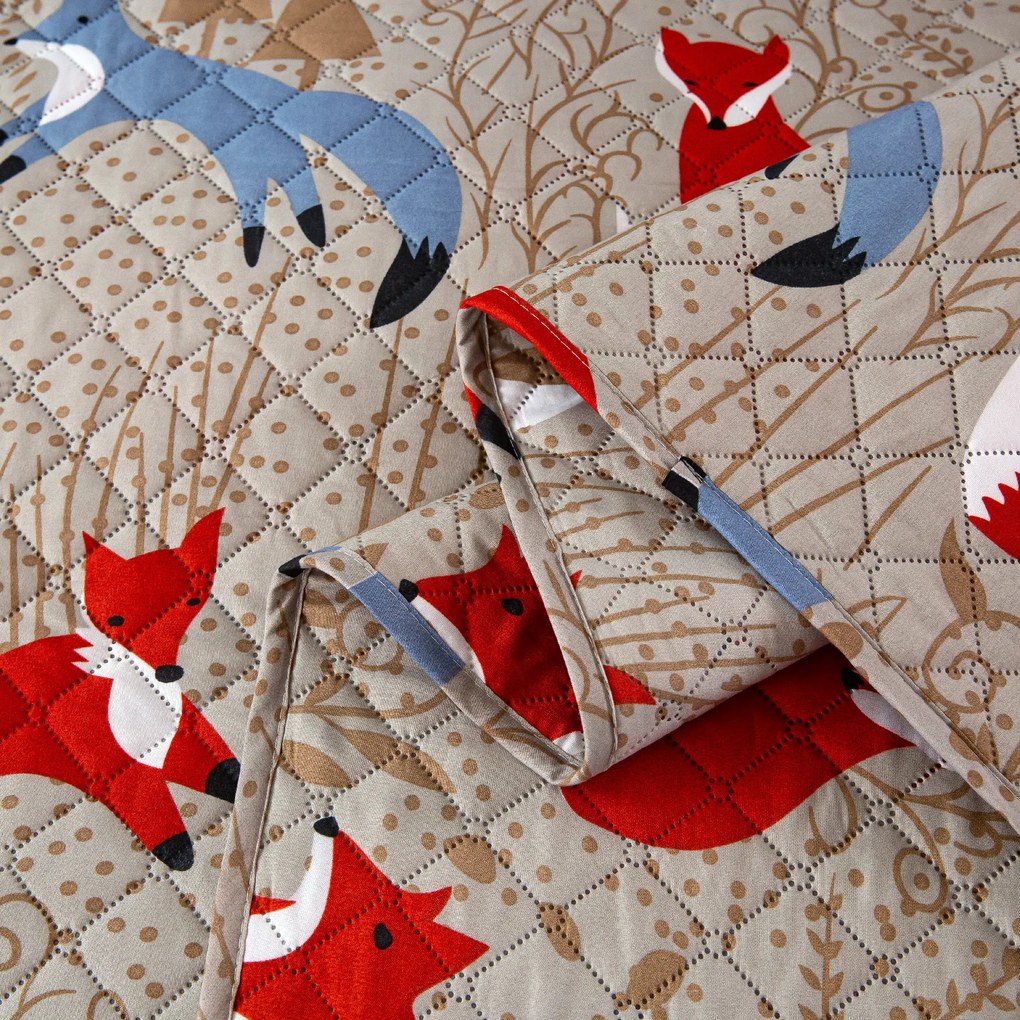 Narzuta na łóżko RED FOX brązowy Rozmiar: 220 x 240 cm