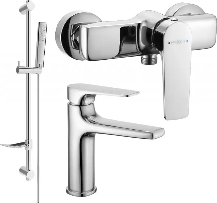 Mexen Lynx DF72 zestaw prysznicowy, chrom - 745904DF72-00