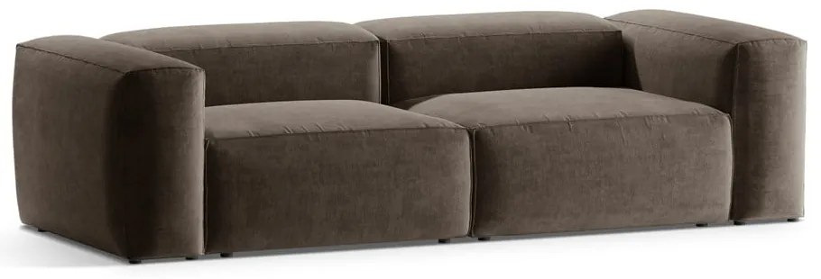 Brązowa sofa 264 cm Bergamo – Cosmopolitan Design