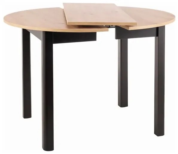 STÓŁ DANTE DĄB ARTISAN / CZARNY MAT FI 102 (102-144) SIGNAL