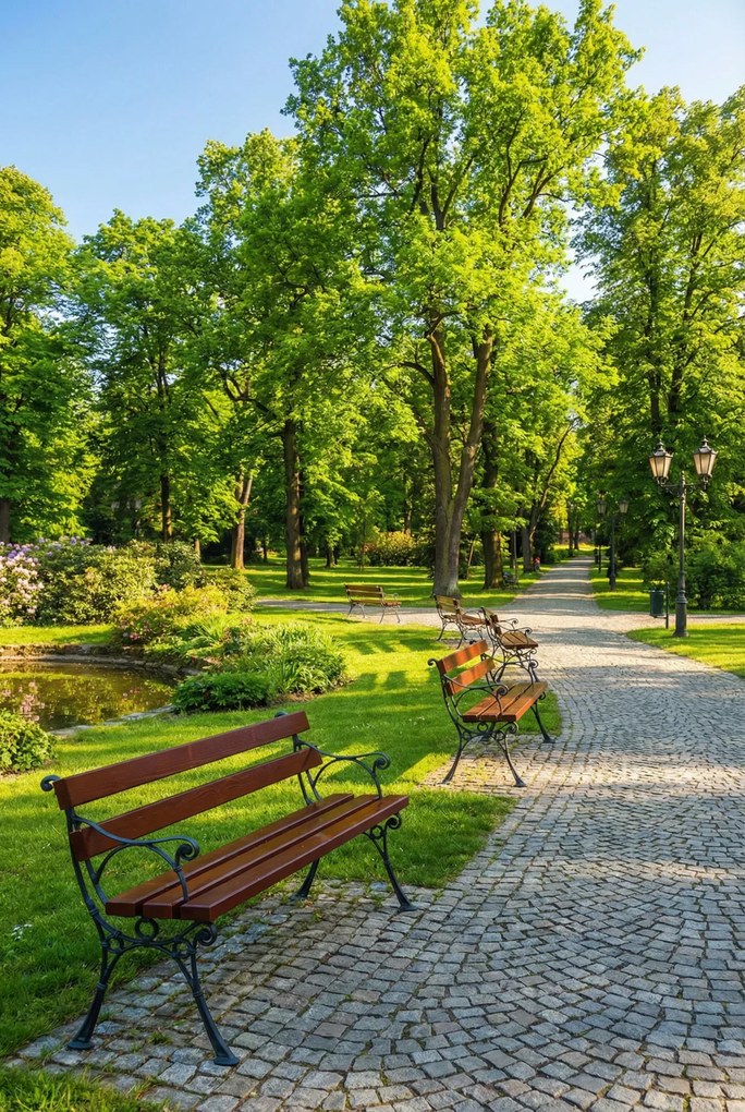 Ławka ogrodowa z podłokietnikiem 150 cm G2-P48