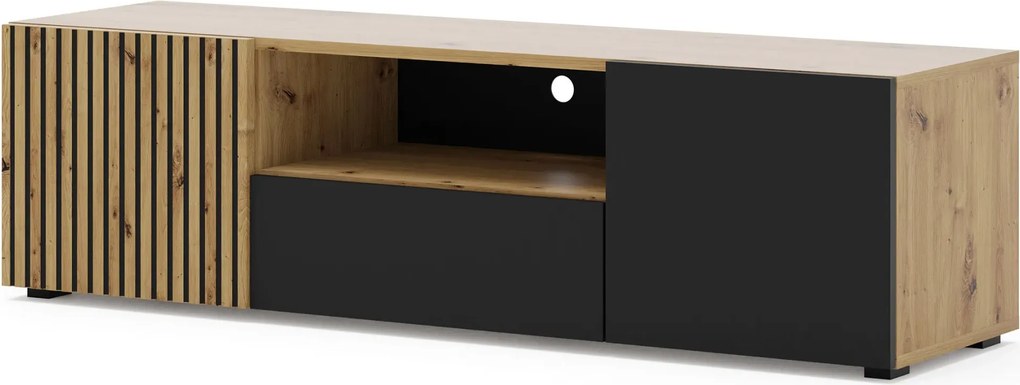 Szafka rtv z lamelowym frontem 150 cm S9-B58