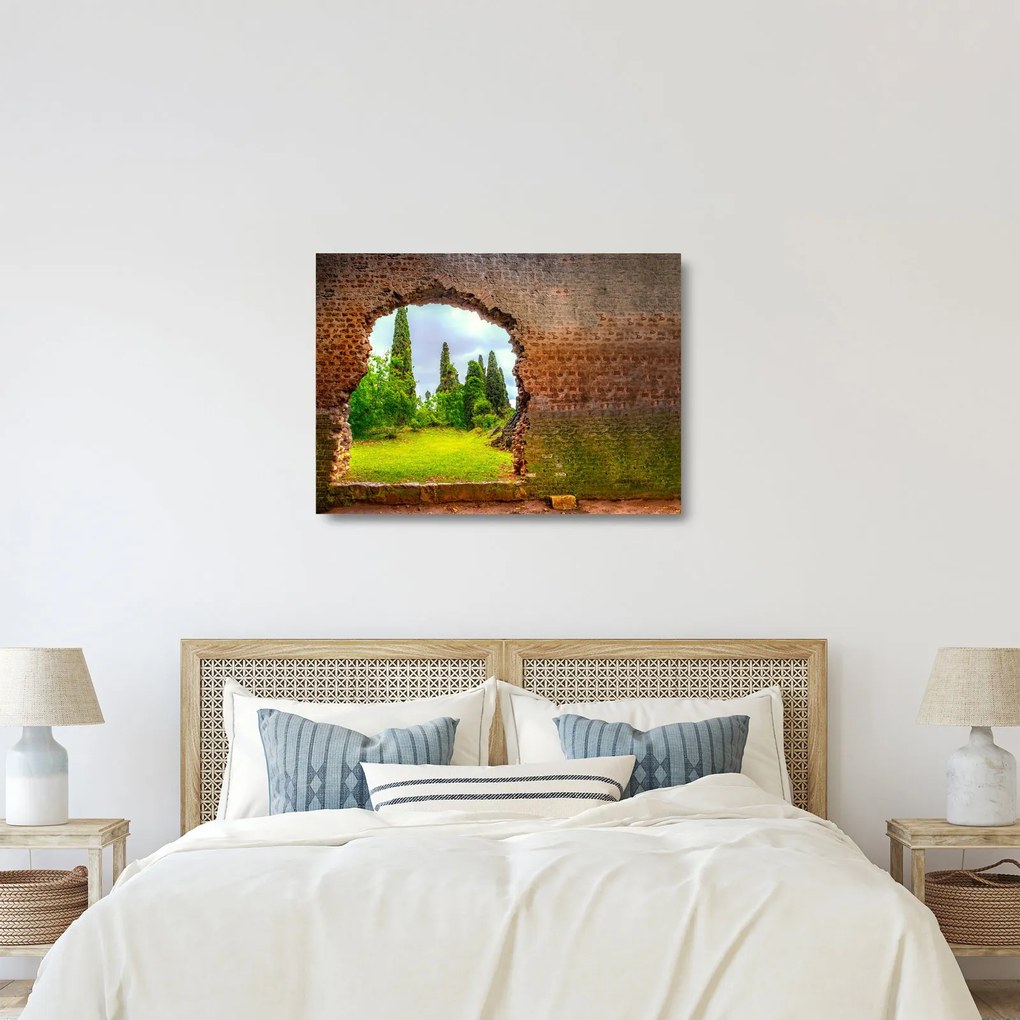 Obraz na szkle - Ogród Eden (70x50 cm)