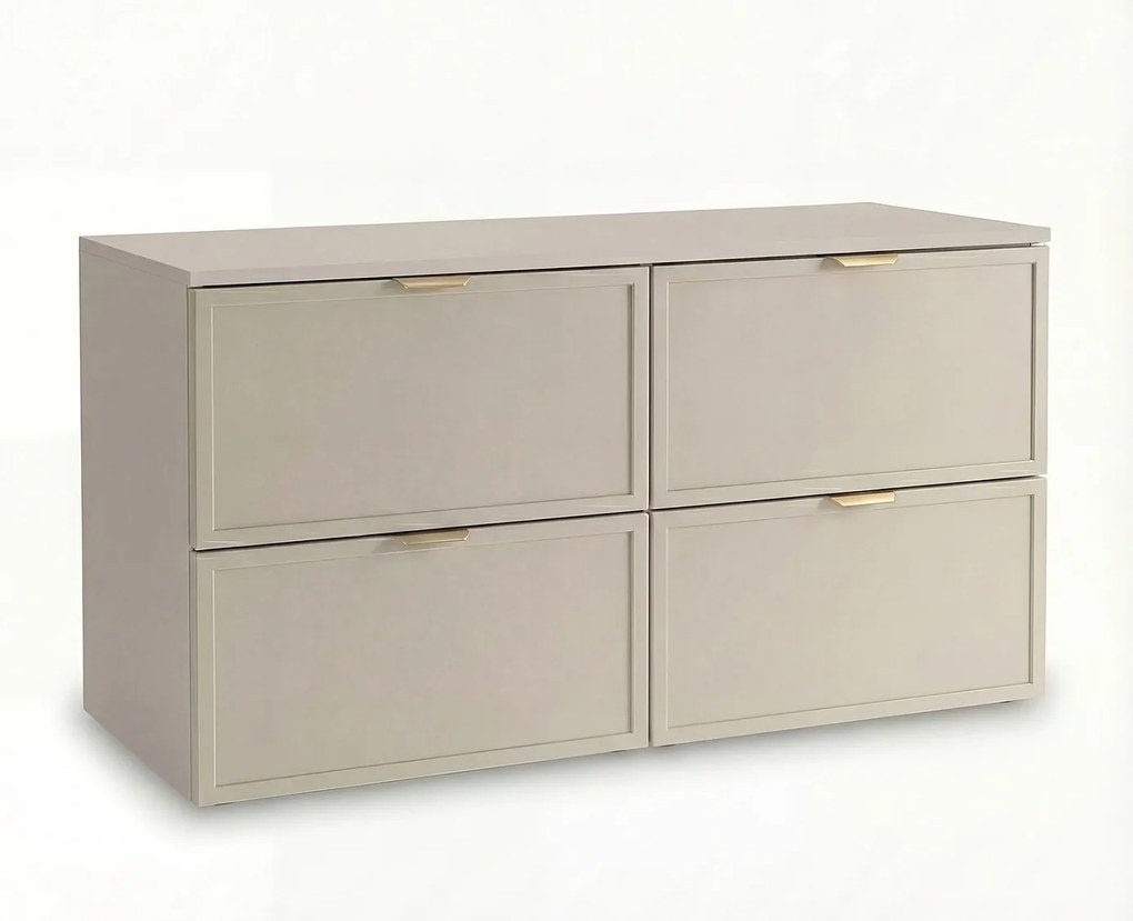 Kaszmirowa Szafka pod Umywalkę z Blatem 120cm Fronty Ramka Roma