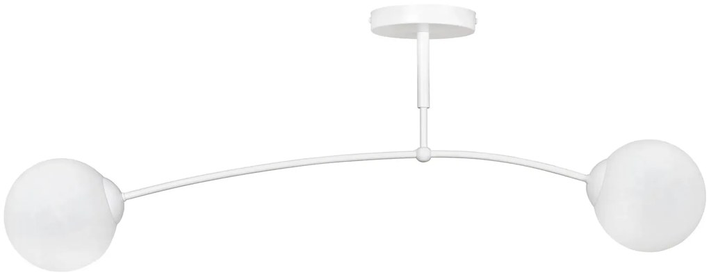 Biała nowoczesna lampa sufitowa - D070 Veres