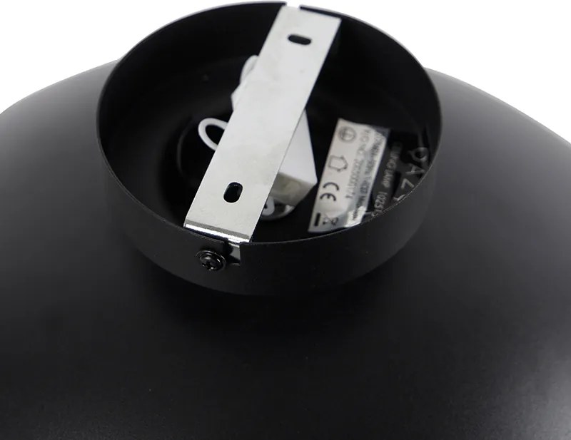 Lampa sufitowa czarna ze złotem 42 cm regulowana - Magnax