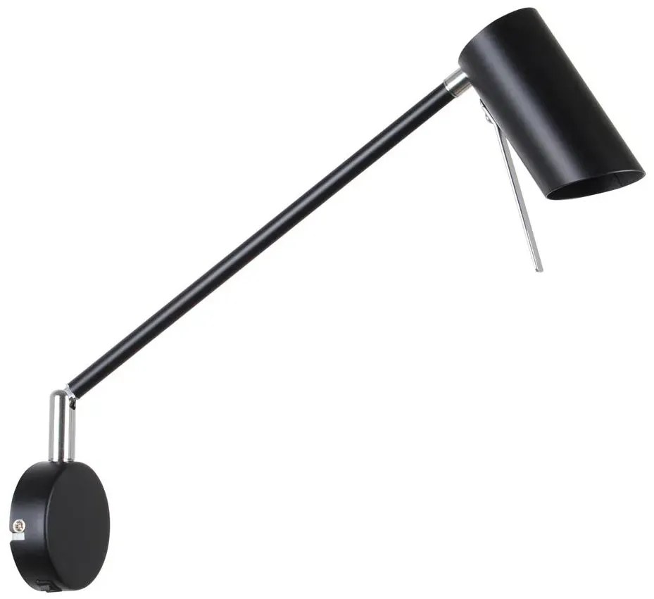 Czarny kinkiet na ramieniu - 25X Z051 B8-G36