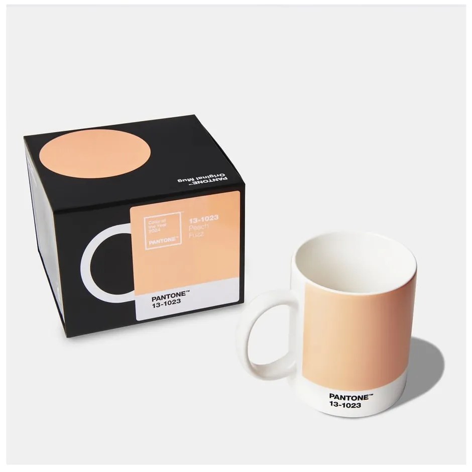 Pomarańczowy ceramiczny kubek 375 ml Peach Fuzz 13-1023 – Pantone