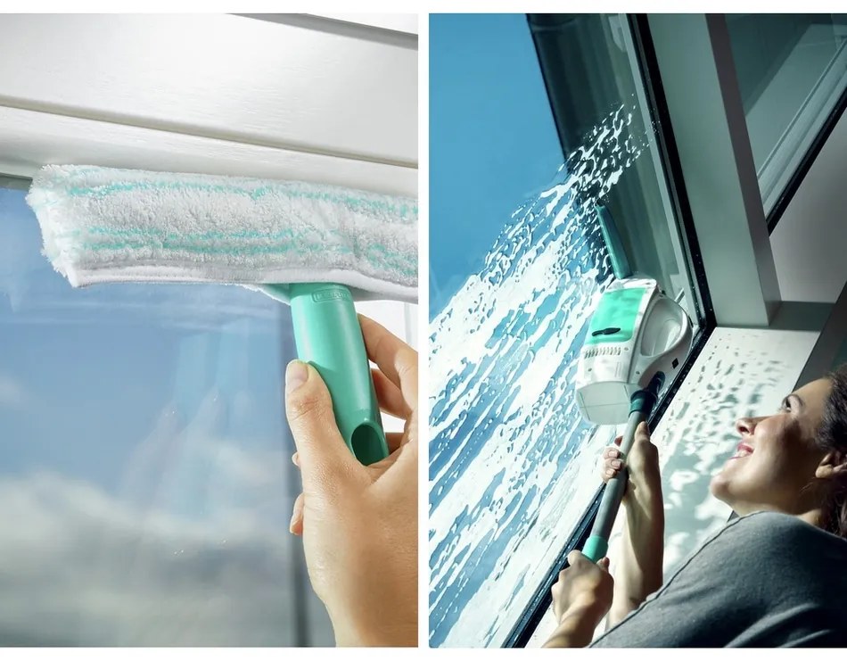 Leifheit Window Cleaner odkurzacz do okien 51003 + drążek 43 cm + mop do okien