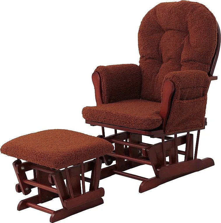 Leżanka MCW-C76,  rdzawy brąz ciemna rama