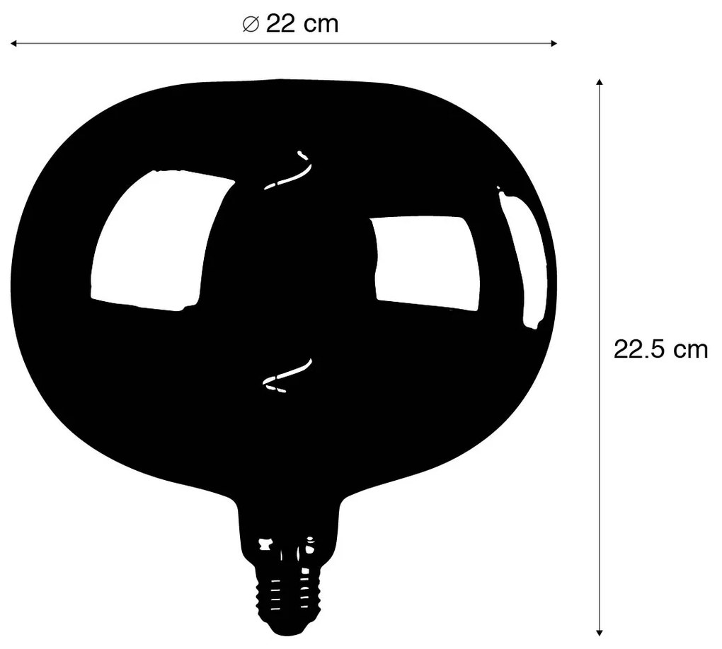 Ściemnialna lampa LED E27 G220 tęczowa 4W 40 lm 2000K