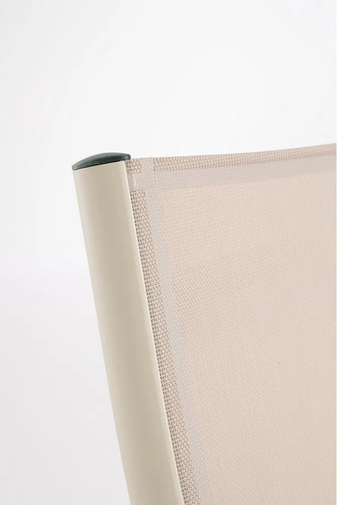 Beżowy metalowy leżak ogrodowy Taylor – Bizzotto