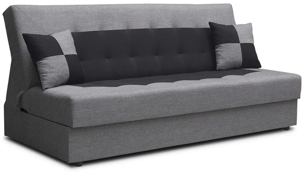 Wersalka rozkładana popielaty + czarny P6-C19