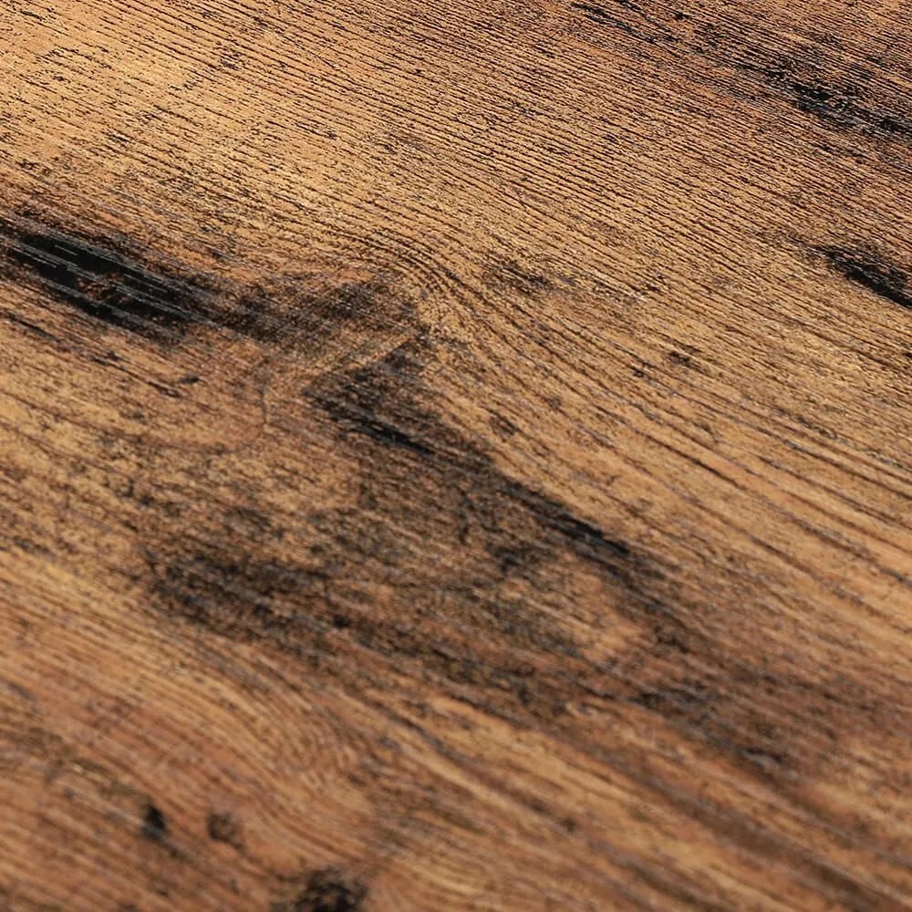 Ławka do przedpokoju z miejscem na buty INDY, 73x30x45cm, brązowa/czarna Vasagle