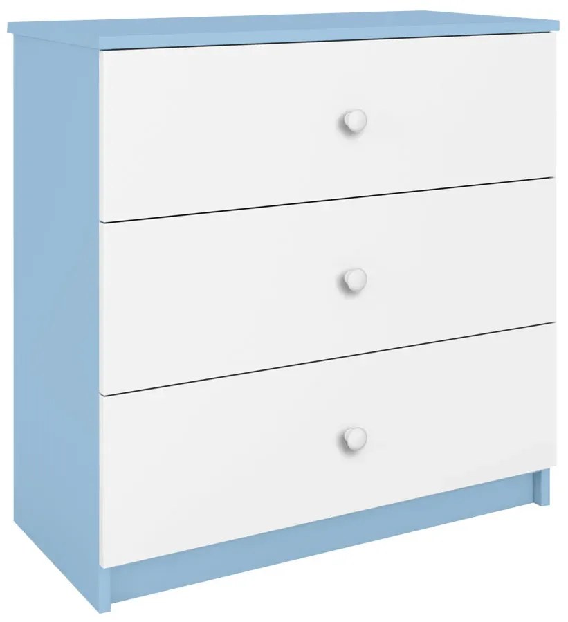 Komoda dla chłopca - biało K8-E74