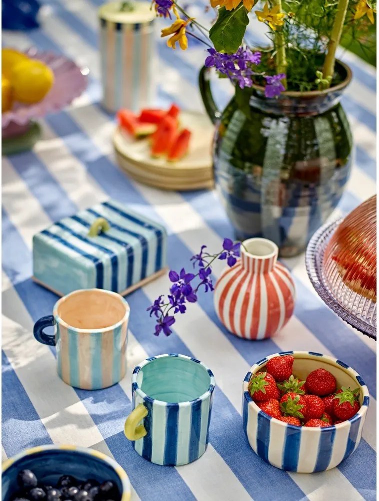 Żółto-niebieskie ceramiczne miski zestaw 4 szt. 300 ml Phoenix – Bloomingville