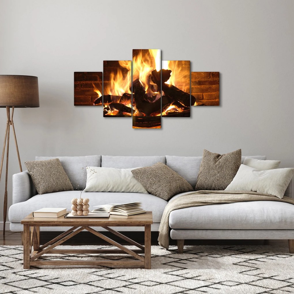 Obraz - Ogień (125x70 cm)