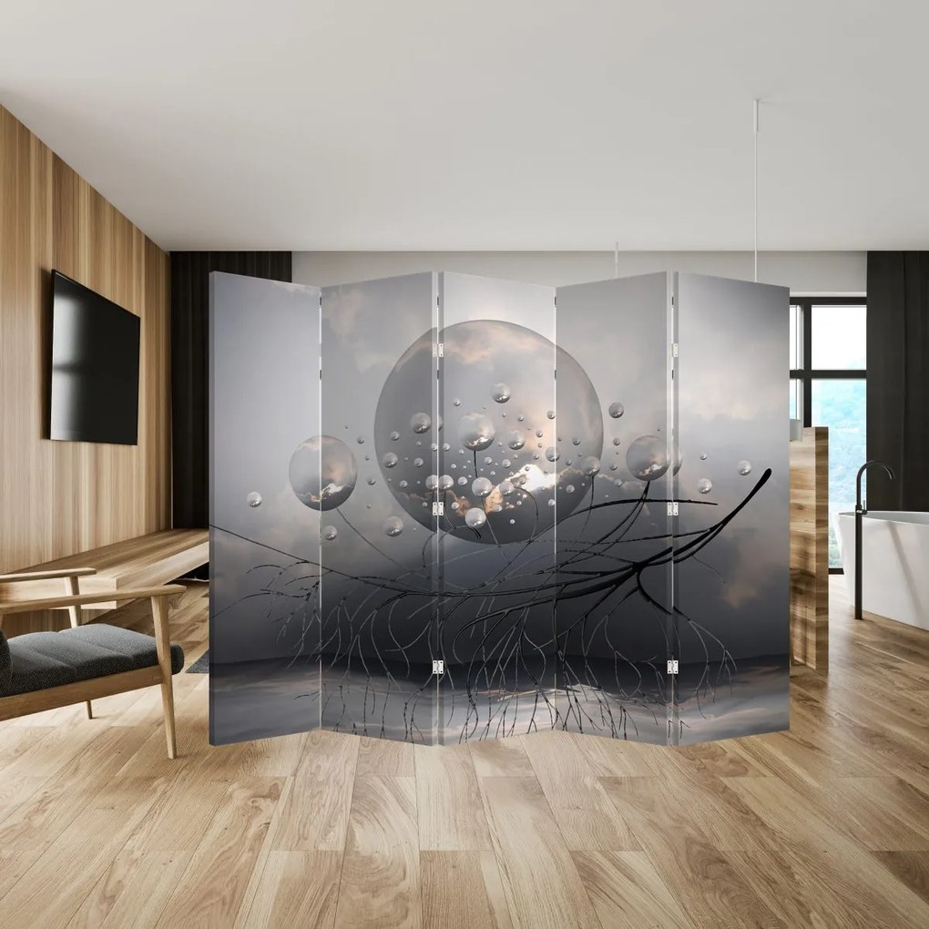 Parawan - Abstrakcyjna kula (210x170 cm)