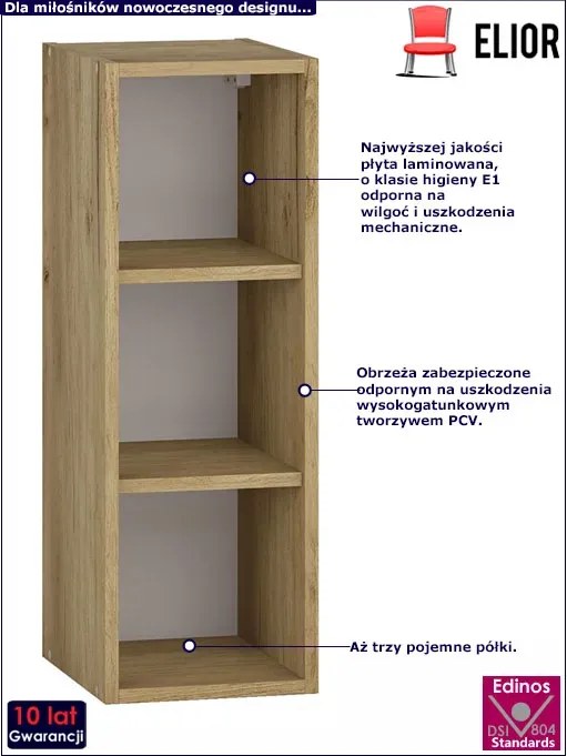 Górna szafka wisząca do kuchni dąb craft - Vokres 19X