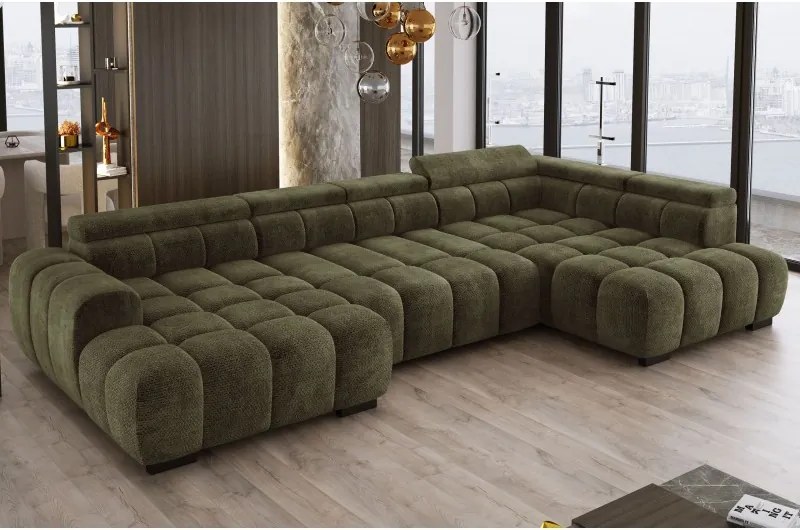 Narożnik BULL XL Prawostronny z elektryczną funkcją regulacji tkanina Eden 12 WERSAL