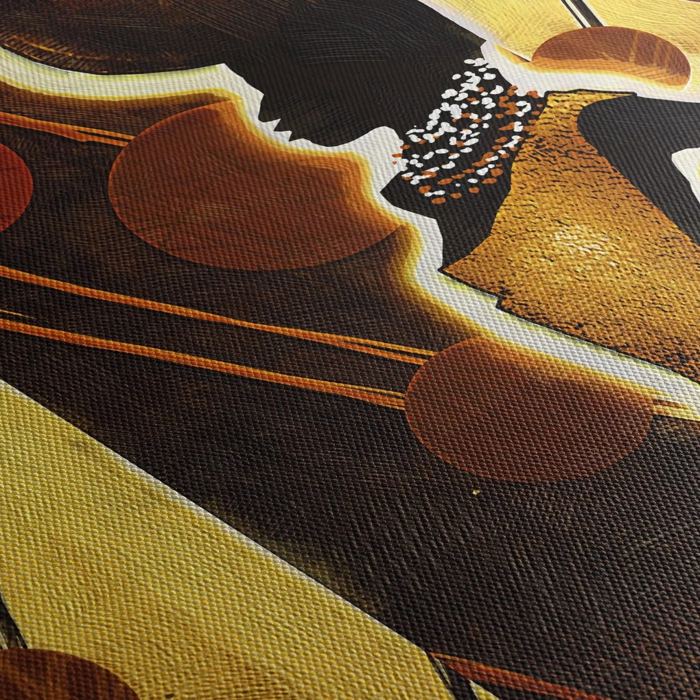 Obraz artystycznego malarstwa starożytnego (z zegarem) (90x30 cm)