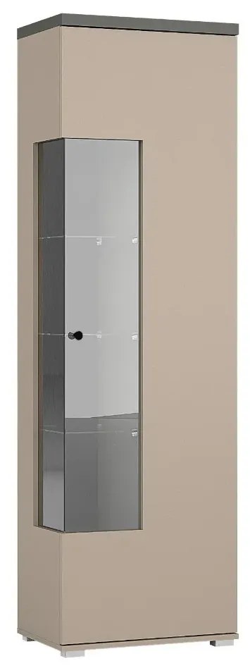 Witryna wysoka SERIO 1D P/L 55cm congo/antracyt HELVETIA