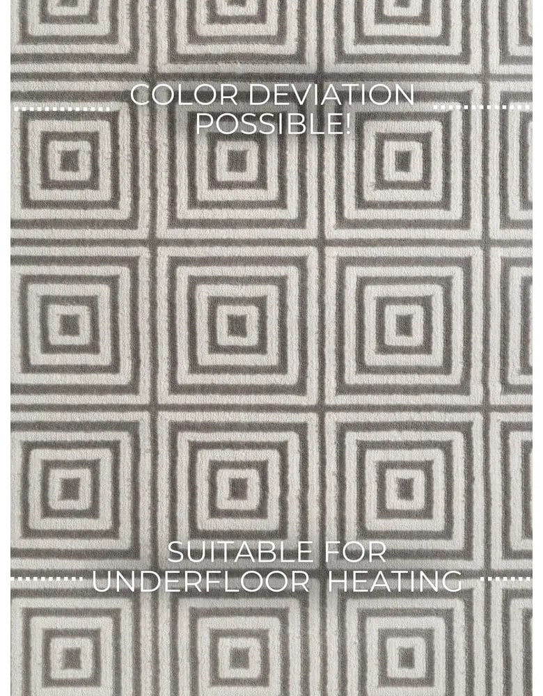 Szary chodnik 80x240 cm Perles Tourmaline – Elle Decoration