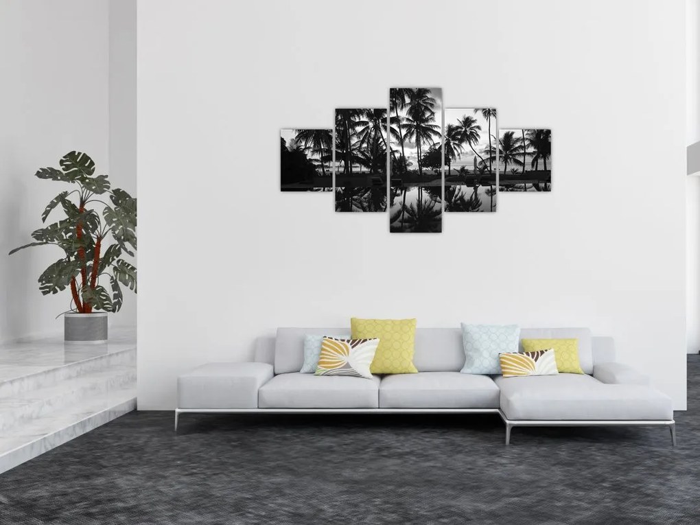 Obraz tropikalnej wyspy (125x70 cm)