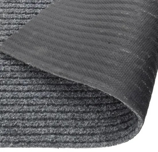 Szary dywan z prążkami 100x100 P1-C71