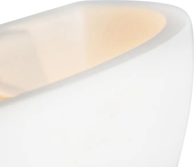 Nowoczesna lampa ścienna biała - Britt